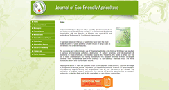 Desktop Screenshot of ecoagrijournal.com
